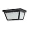 Nuvo Lighting 12W 9" LED Carport Flush 3K Dim, Black Finish with Frosted Glass 62/1572 - alternate 4